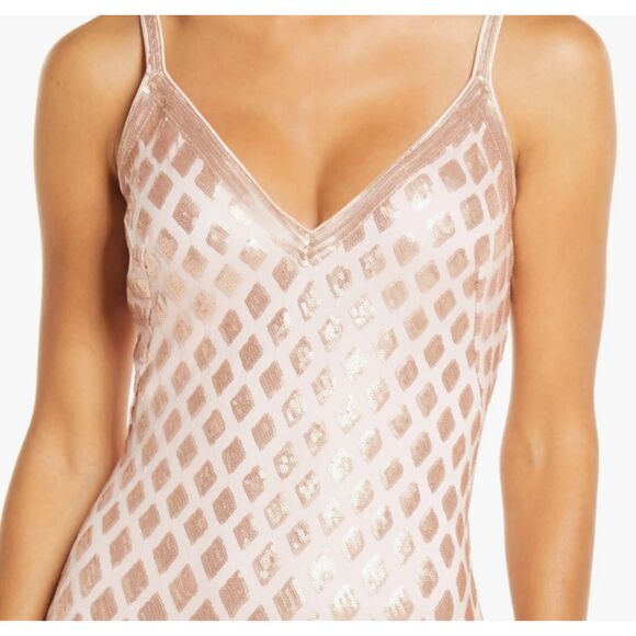 SHO by Tadashi Shoji Diamond Sequins Midi Gown - NWT - Size 12 - Picture 5 of 6